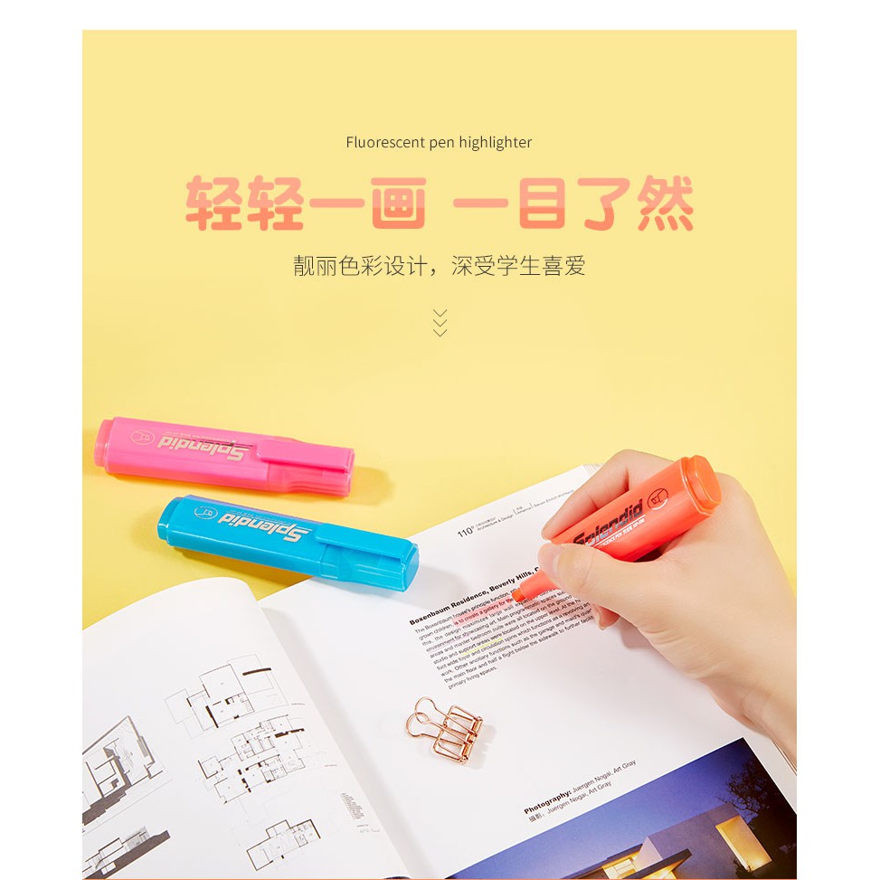 Hộp 10 Cây Bút Highlighter Dạ Quang- MP490