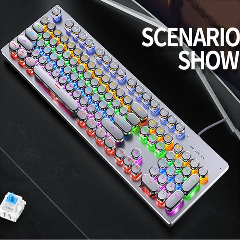 Bàn phím cơ Coputa Bàn phím máy tính laptop gaming Full LED RGB ZK-4