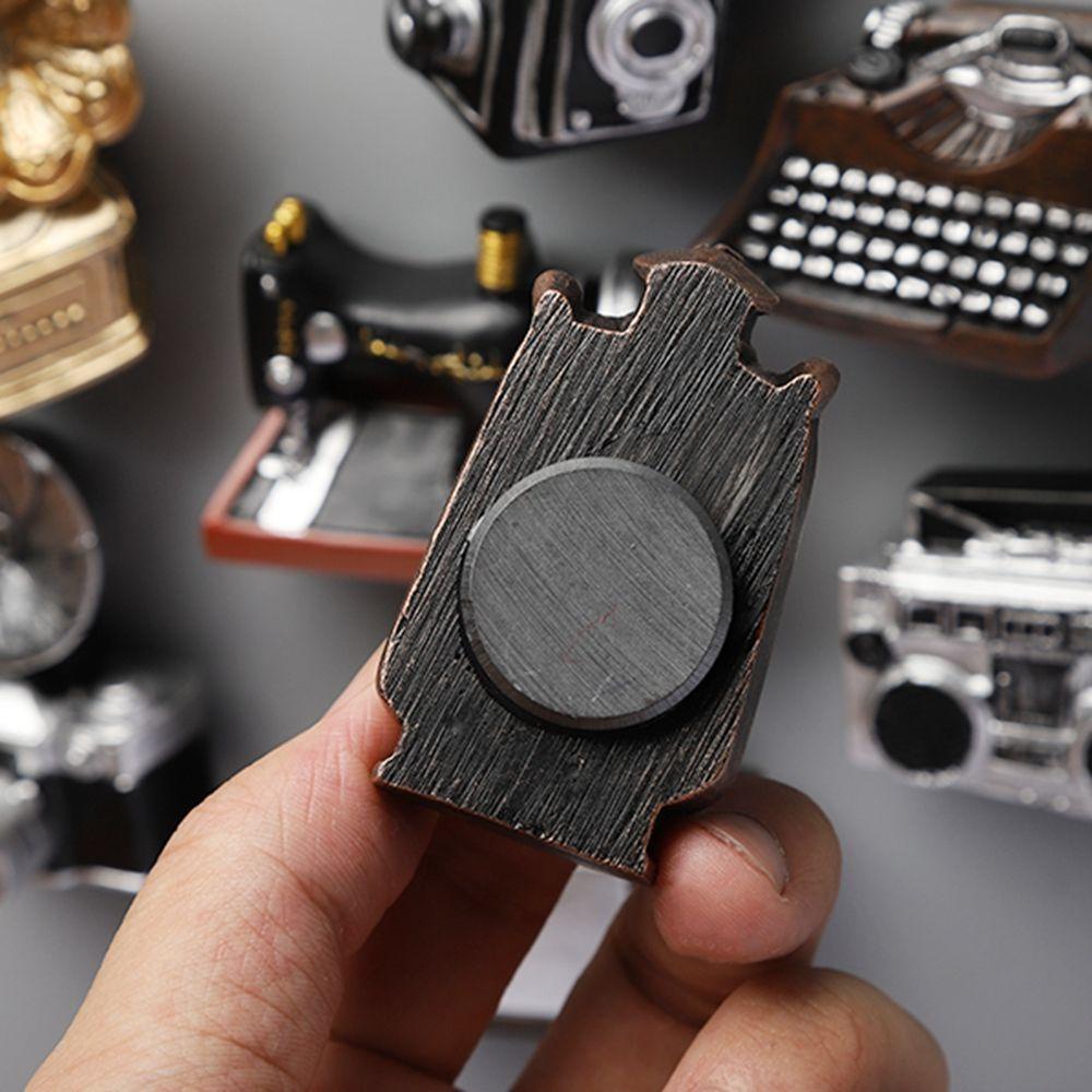 Tủ lạnh CLEOES. Kim Khâu Bằng Nhựa Resin Phong Cách Retro|Sticker Dán Tủ Lạnh Hình Máy Ảnh Dùng Trang Trí Nhà
