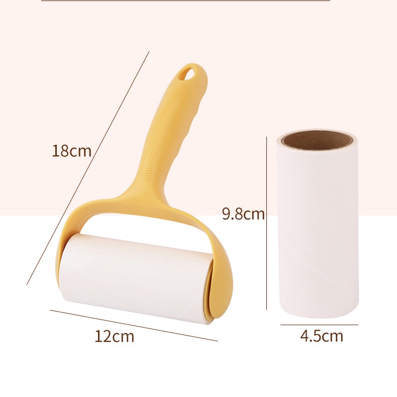 Cây lăn bụi quần áo giường dính lông chó mèo iLita đa năng muji mini cán dài 16cm 60 90 lớp làm sạch chăn nệm