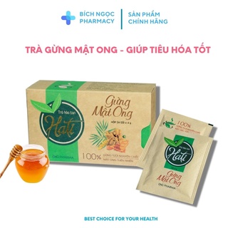 ☑️[Thảo Dược] Trà Gừng Hòa Tan Mật Ong Haiti - Hương Vị Thơm Ngon - Ginger Tea - Hộp 24 gói
