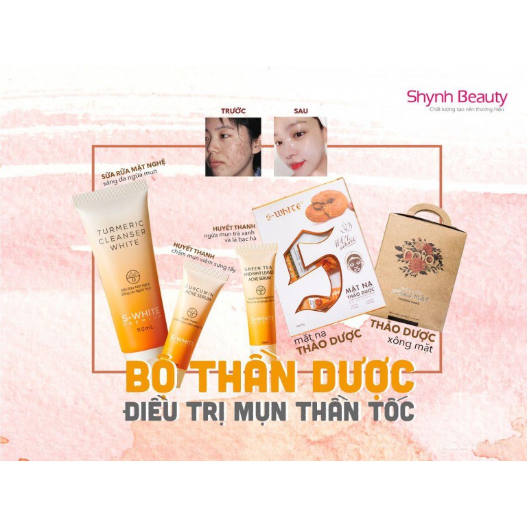 [Mã BMBAU50 giảm 7% đơn 99K] Tuýp Curcumin S-White hỗ trợ giảm mụn và ngăn ngừa mụn