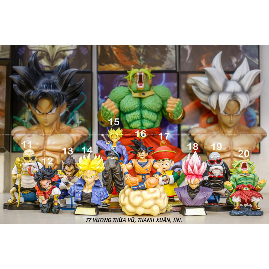 Mô hình Dragon Ball -Nhân vật DragonBall-Gogeta-SonGoku-Broly-Vegeta-SuperSaiyan-Vegito - rồng namek
