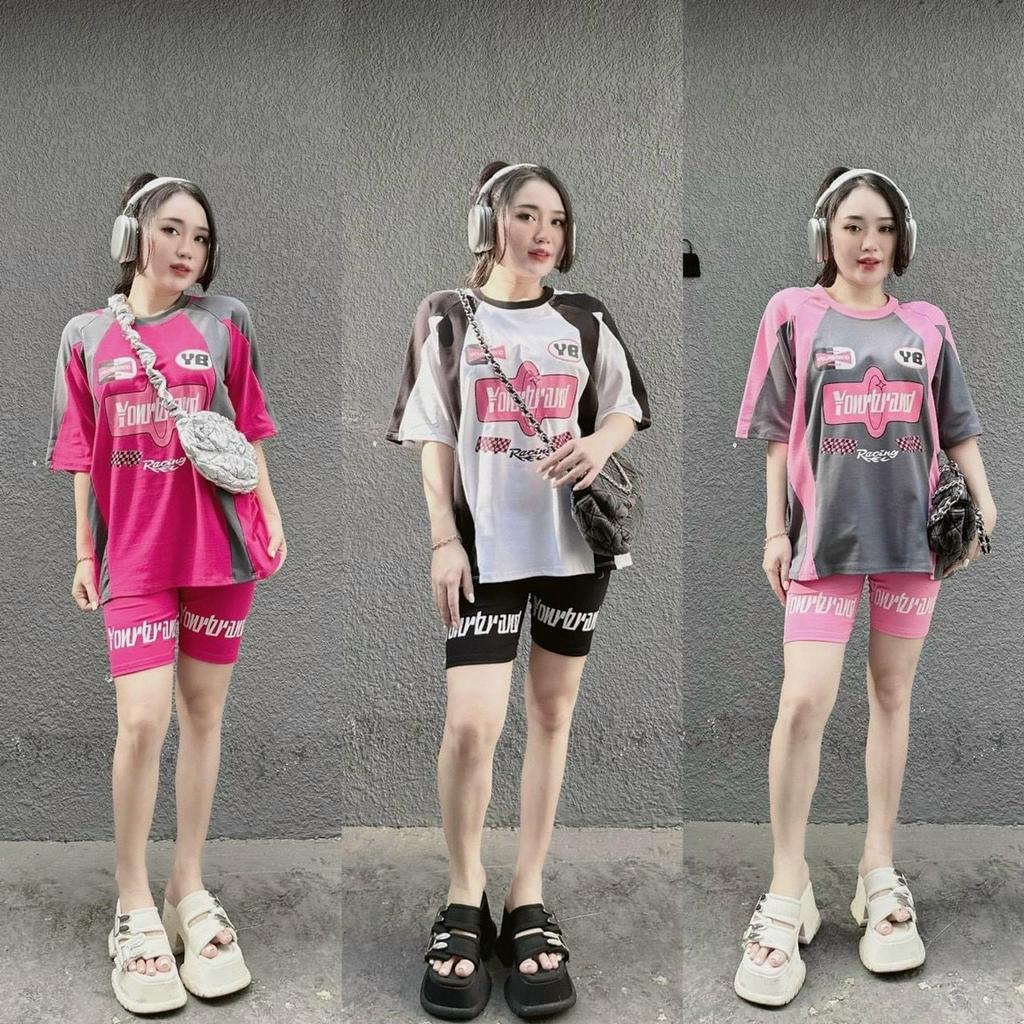 Đồ bộ thun đùi in 3D siêu hot_Sét bộ from rộng trẻ trung cá tính,bộ thể thao năng động mặc hè