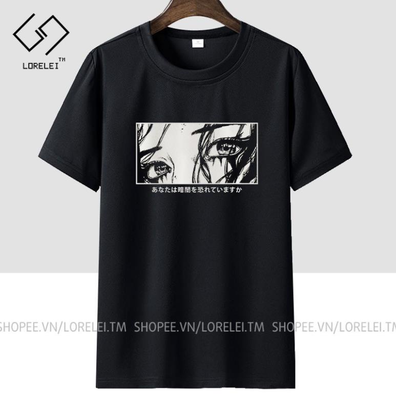 Áo thun Anime Aesthetic Are You Afraid Of The Dark (Black) ngắn tay