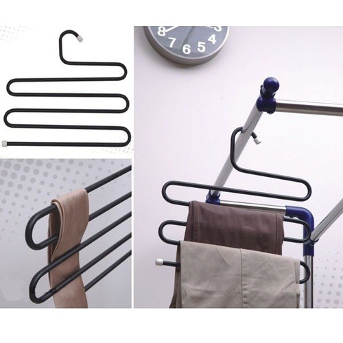 Bộ 5 móc treo quần áo 5 tầng đa năng tiện dụng