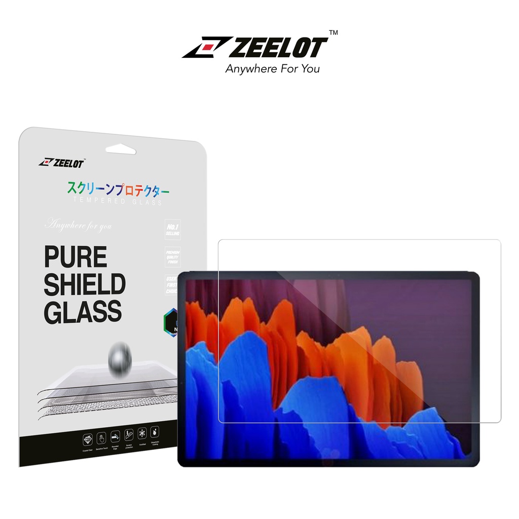 Dán cường lực Zeelot Pure Shield Glass Cho Galaxy Tab S7/ Tab S7 Plus/ Tab S7 FE - Hàng Chính Hãng