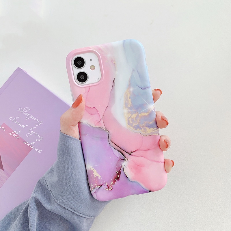 Ốp Điện Thoại Cao Su Mềm Họa Tiết Đá Hoa Cương Cho iPhone 14 13 12 11 Mini Pro MAX X XR XS MAX 8 7 Plus + SE 2020