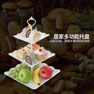 Khay 3 tầng đựng hoa quả, trái cây