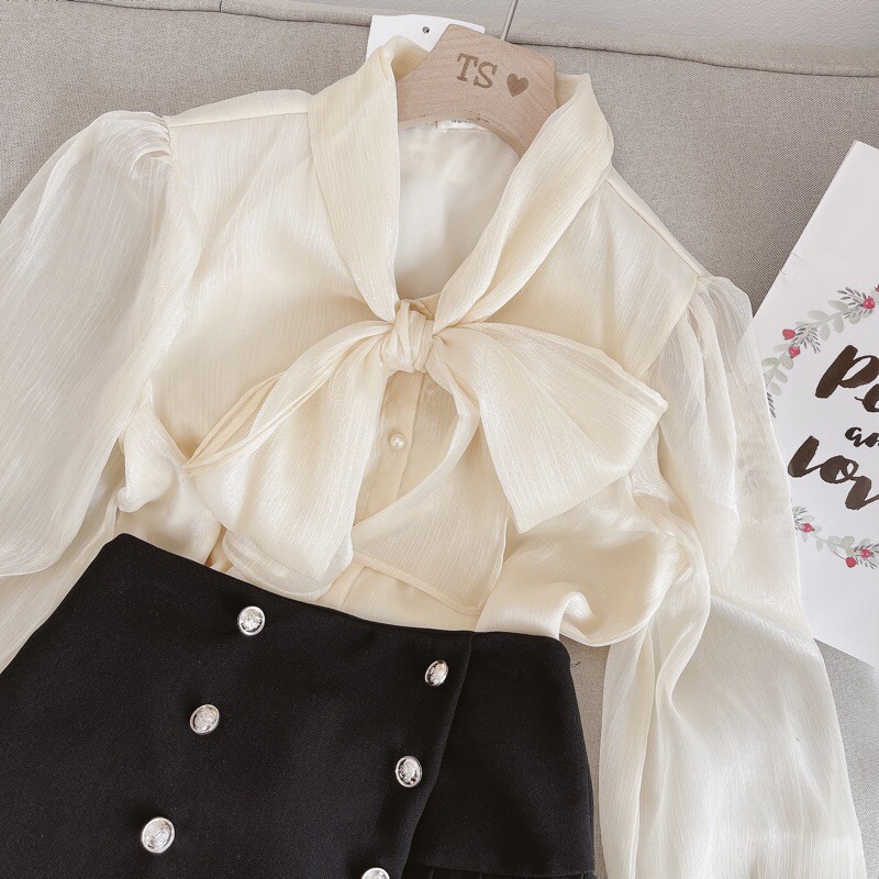 [Mã WASKT304 giảm 15% tối đa 30K đơn 99K] ÁO SƠ MI VOAN ÓNG CỔ NƠ NỮ CỰC HOT SM40 | BigBuy360 - bigbuy360.vn