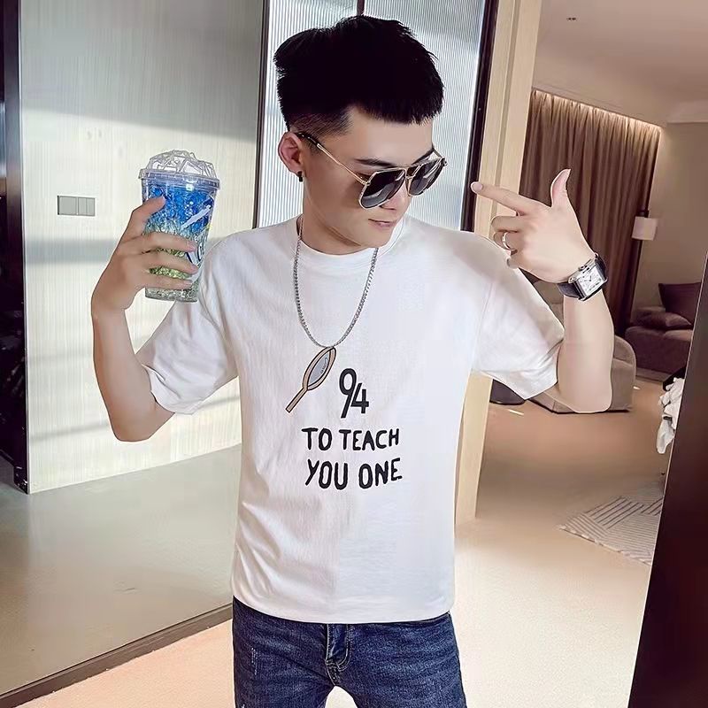 Áo nam Ngắn Tay In Họa Tiết Graffiti Hoạt Hình