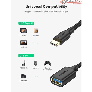Cáp OTG USB Type C sang USB 3.0 Ugreen 30701 cao cấp