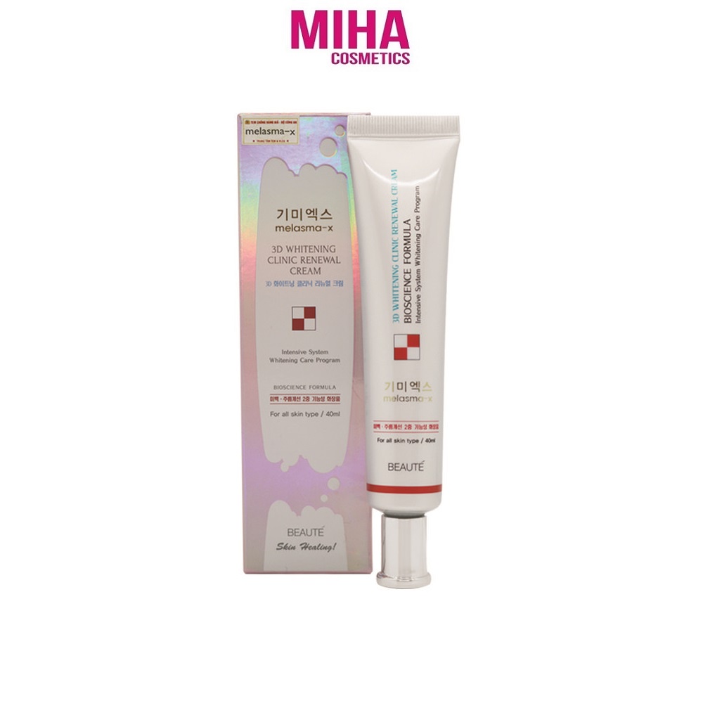 Kem Dưỡng Trắng Và Giảm Nám Tàn Nhang Melasma-X 3D Whitening Clinic Renewal Cream 40ml Hàn Quốc