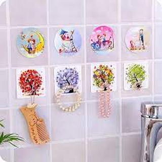 Móc dán tường siêu dính in hình 3d độc đáo