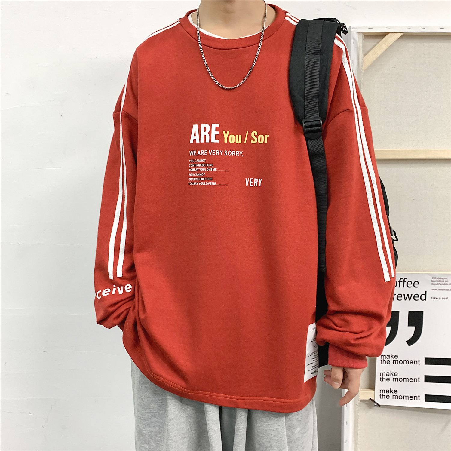 Áo nỉ tay dài thời trang dành cho nam | BigBuy360 - bigbuy360.vn