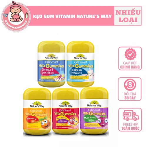 Kẹo dẻo bổ sung vitamin - tăng đề kháng Nature's Way cho bé