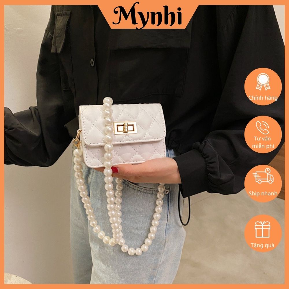 Túi xách mini hoạ tiết hình khối, đeo vai đeo chéo hot trend SMN229