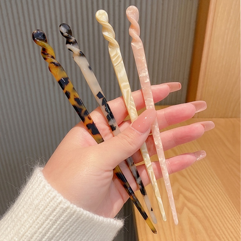 Trâm cài búi tóc acetate phong cách đơn giản dành cho nữ