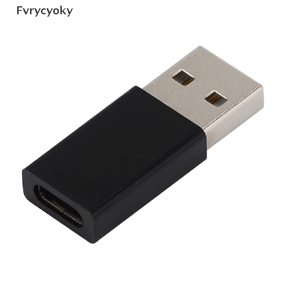 Fvrycyoky USB A Male To USB Type C Female Connector 2.0 Charging Data Converter Adapter VN