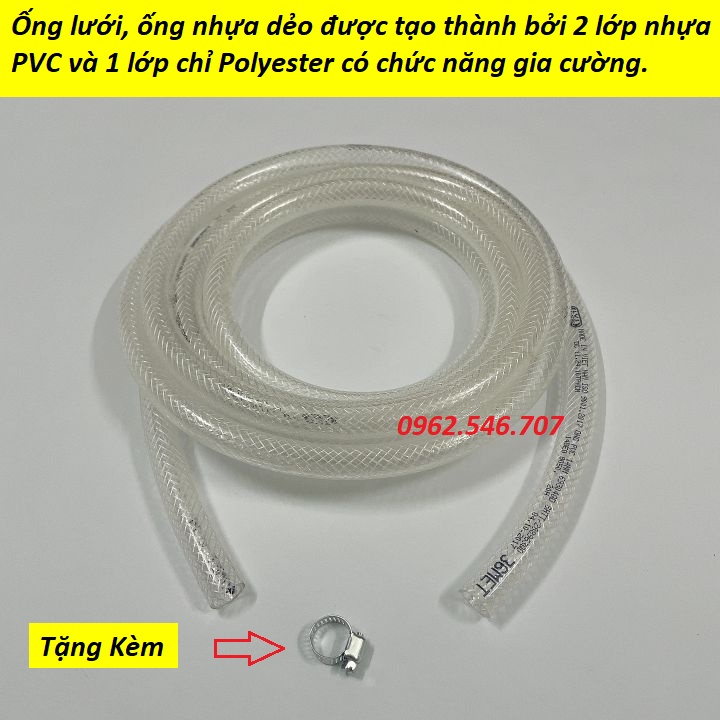 Ống cao su dẫn nước cho lọc thùng hàng Việt Nam - Dây dẫn nước bể thủy sinh siêu bền phi 14mm