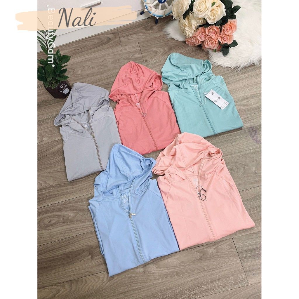 Áo chống nắng thông hơi túi cuộn mát mềm chất vải kim cương NL095