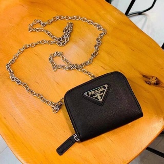 Ví cầm tay mini prada fullbox +ảnh thật