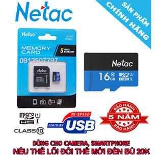 Thẻ nhớ 16g micro sd netac - netac 16g