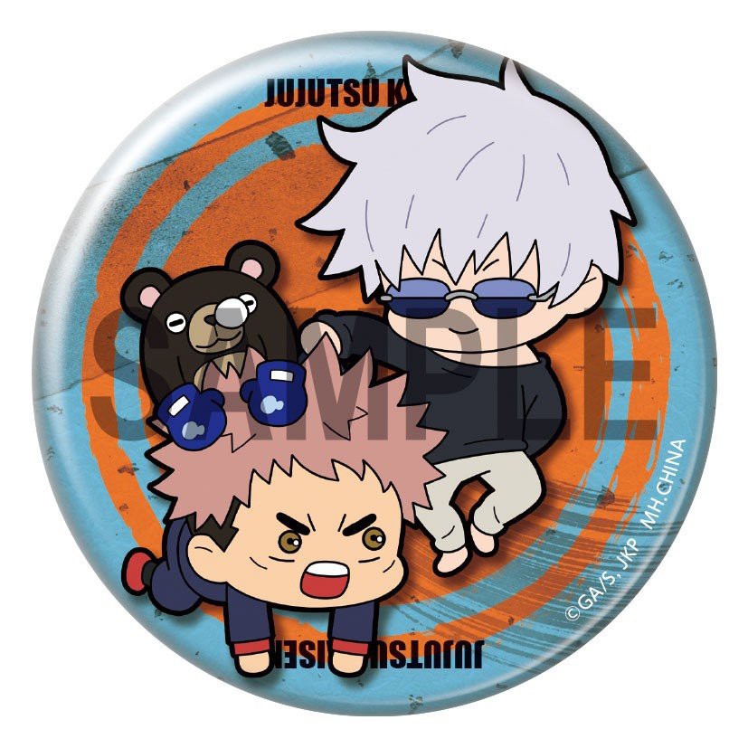 Combo 8 huy hiệu cài áo IN HÌNH Jujutsu Kaisen Chú thuật hồi chiến anime chibi dễ thương tiện lợi m02