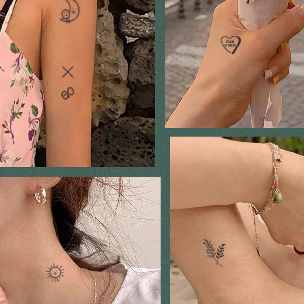 Miếng Dán Hình Xăm Tạm Thời Chống Thấm Nước Hình Dễ Thương