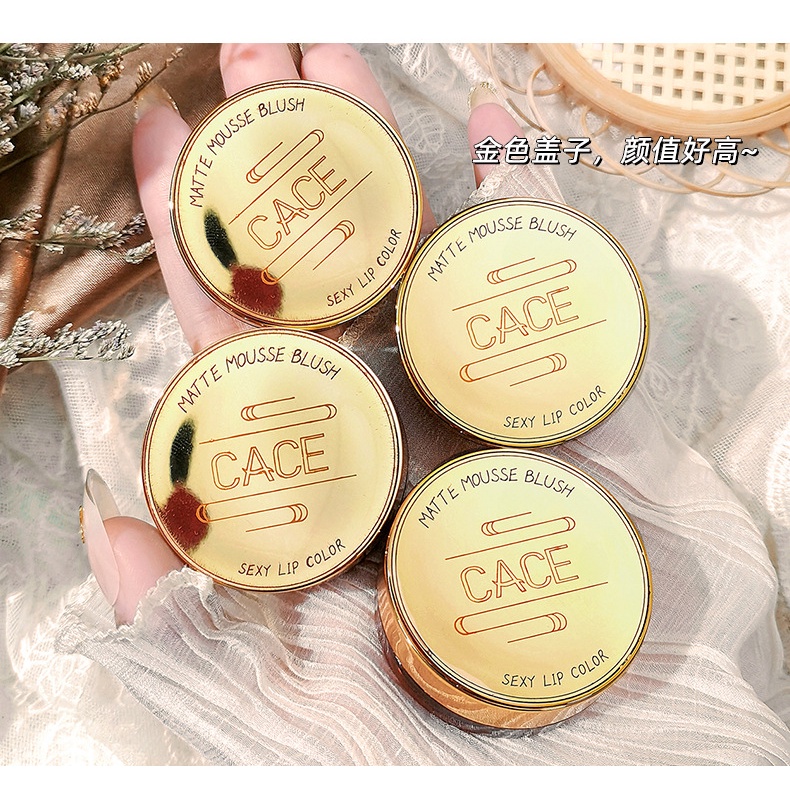 Cace Son Môi Và Má Hồng Kiêm Phấn Má Hồng Hai Công Dụng Mịn Như Nhung Mịn Màng