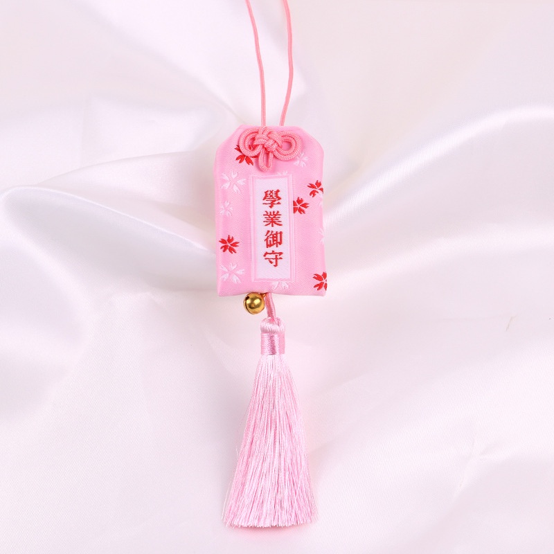 Túi Phước May Mắn Omamori  mix Chuông Tua Rua dễ thương có vỏ bọc bảo vệ, Hỗ trợ Học Tập Tình Yêu May Mắn