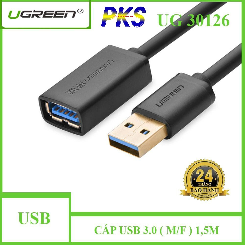 Cáp nối dài USB 3.0 dài 1m chính hãng Ugreen 10368 - 10368