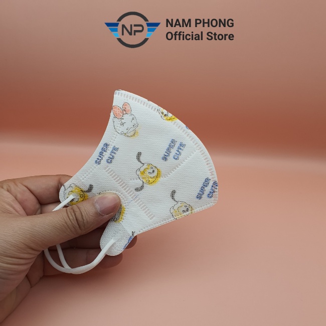 Khẩu trang trẻ em 3 lớp 5D KIDS MASK kháng khuẩn và chống bụi mịn, an toàn cho bé