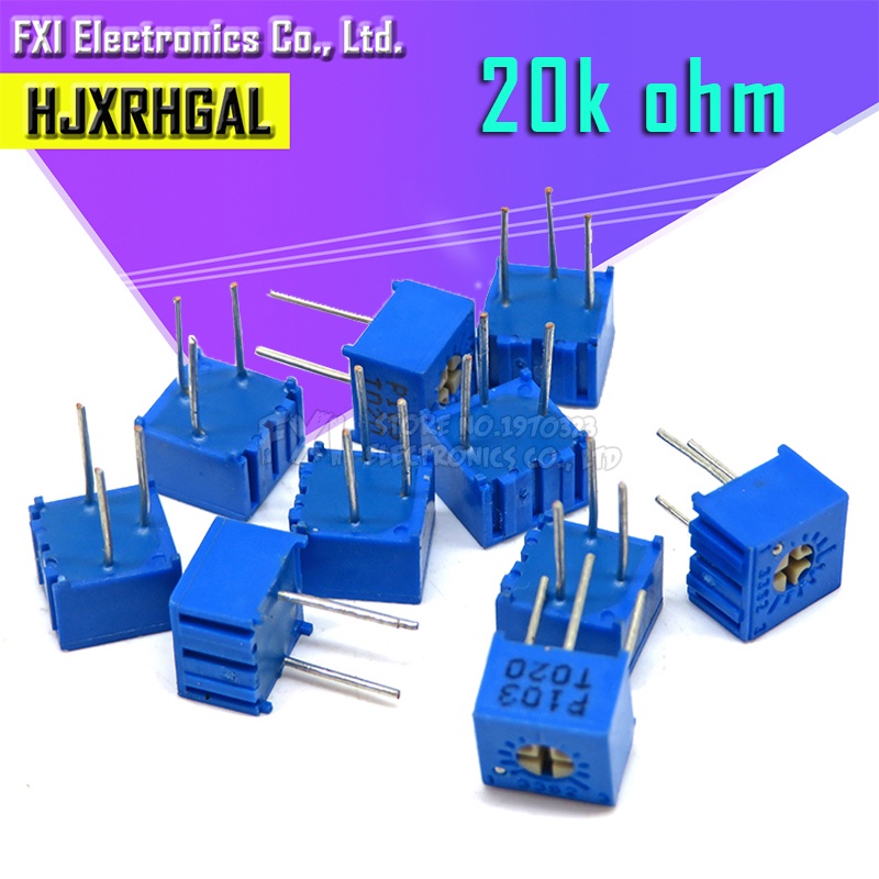 10 chiếc 3362P-1-203LF 3362P 20K ohm 3362P-203 3362P-203 3362 P203 203 203 Tông đơ Tông đơ Điện áp B