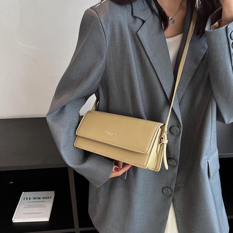 Túi đeo chéo IELGY hình vuông nhỏ nhiều màu sắc tuỳ chọn phong cách retro cho nữ