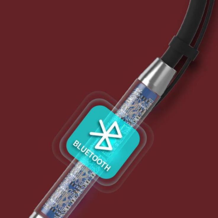 Tai nghe thể thao không dây Sendem  chính hãng, Tai nghe quàng cổ Bluetooth PIN TRÂU 15 giờ D02