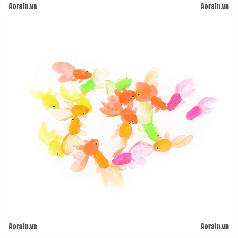 Bộ 20 Mô Hình Cá Vàng Bằng Cao Su Nhiều Màu Sắc
