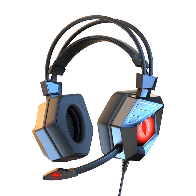 Tai nghe chụp tai máy tính GAMING SY-G15 có đèn LED màu, có mic đàm thoại, headphone chơi game trên điện thoại , laptop.