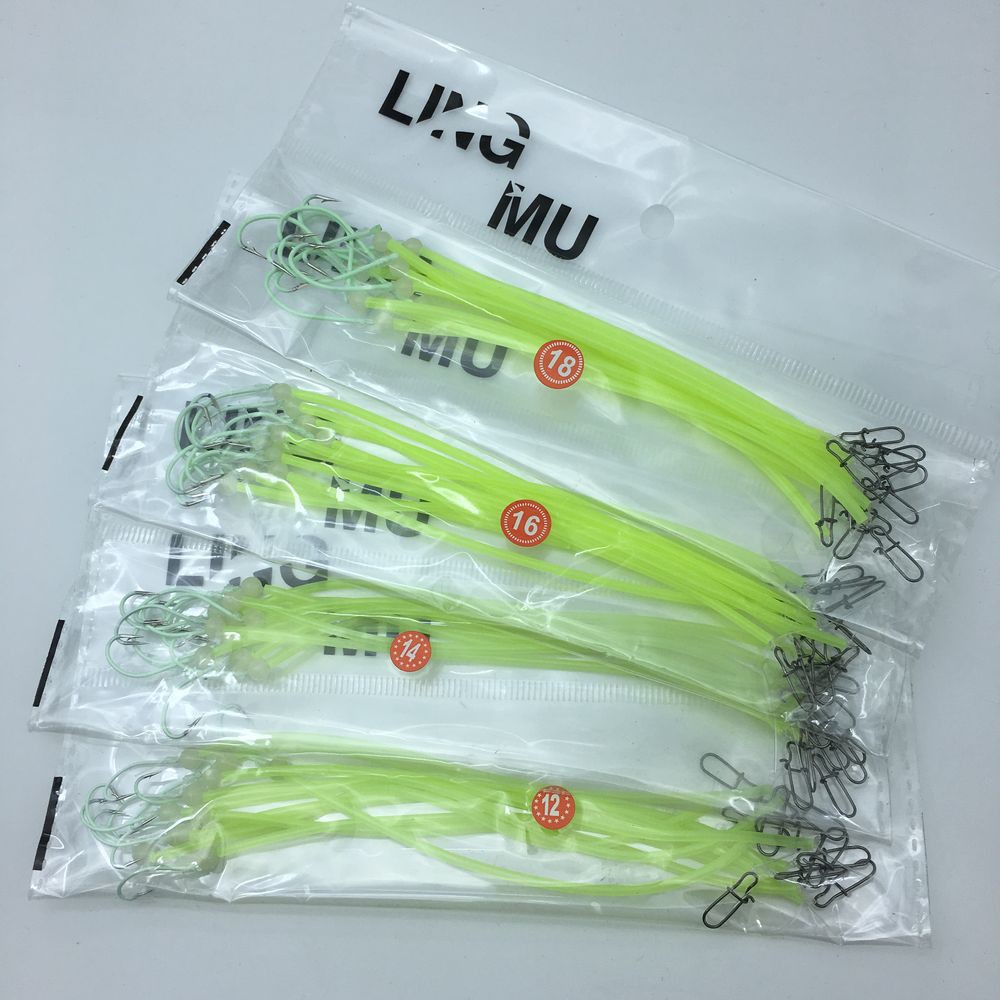 Bộ 10 Móc Câu Cá Phát Quang # 12-18# Nhân Vật Pesca 16cm 16cm Chất Lượng Cao