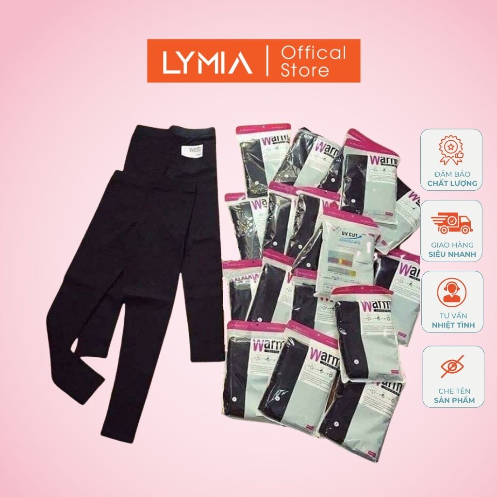 Quần legging WARM nữ cotton xuất nhật túi zip