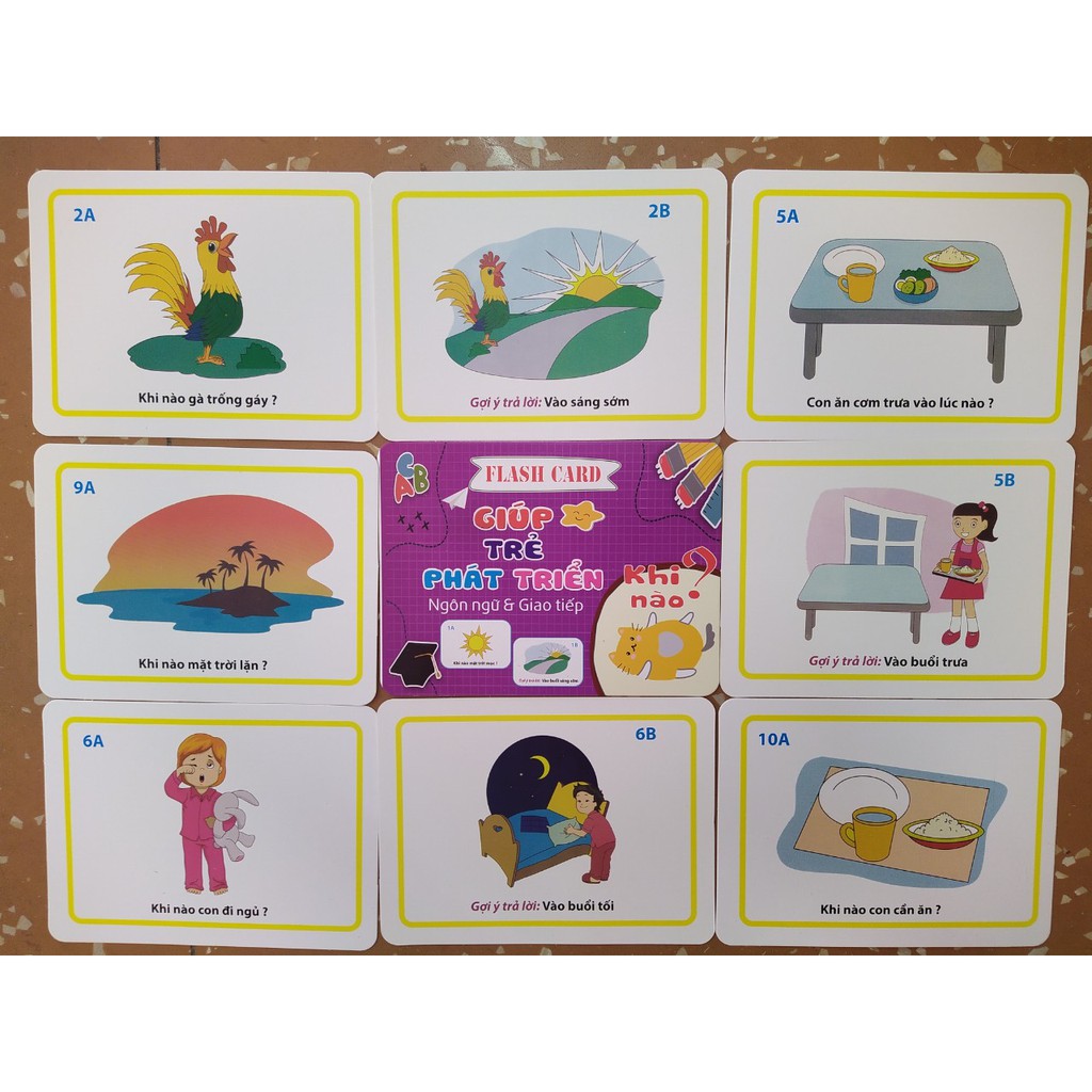 Thẻ Học Thông Minh Bộ 300 Flashcard Loại to Giúp Bé Phát Triển Ngôn Ngữ Giao Tiếp 5 Chủ Đề