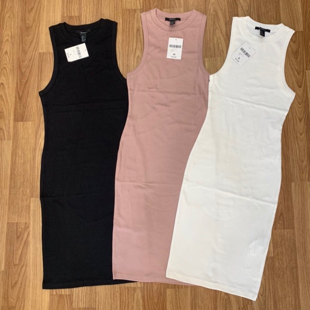 Đầm body ba lỗ F21 vnxk