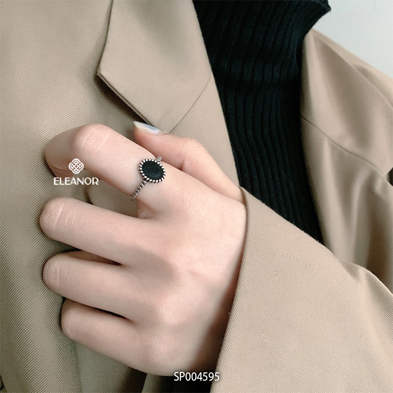 Nhẫn nữ hở bạc 925 Eleanor Accessories đính đá phụ kiện trang sức 4595