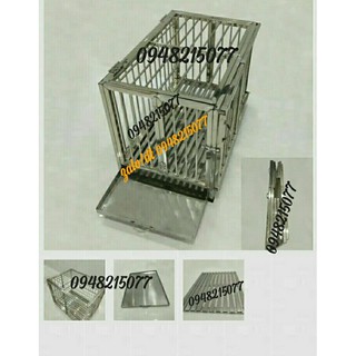 Chuồng chó xếp gọn thông minh 80x50x65(DxRxC) phù hợp cún 15kg quay lại, inox cao cấp dày dặn
