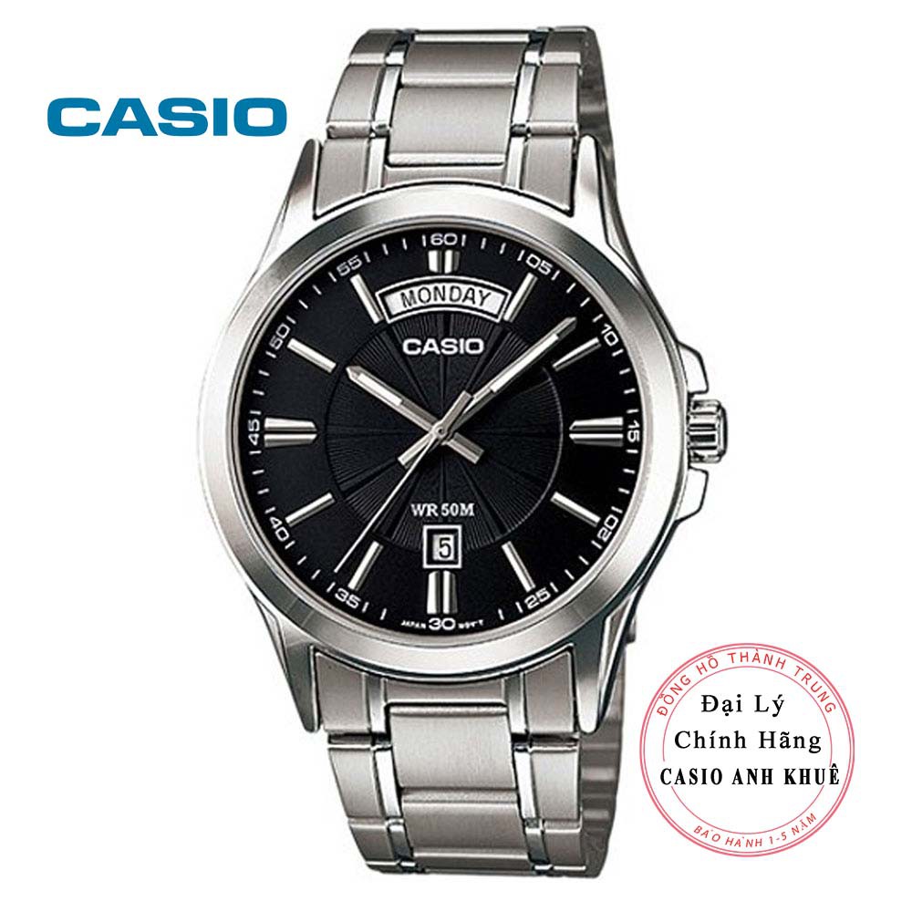 Đồng hồ nam Casio MTP-1381D-1AVDF dây kim loại