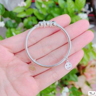 Siêu giảm giá vòng bạc ta cho bé chỉnh size dễ dàng