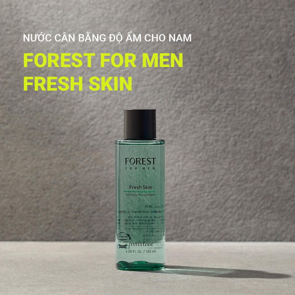 [Mã COSIF05 giảm 10% đơn 400K] Nước cân bằng innisfree Forest for men Fresh Skin 180ml