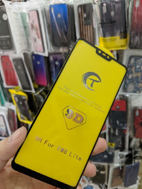 Cường lực 6D cho Xiaomi Mi 8 Lite full màn full keo ôm màn 2.5D viền mỏng trơn mượt cao cấp xe