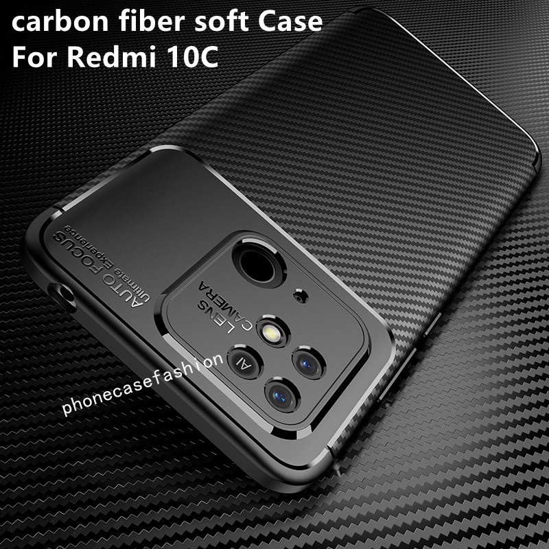 Ốp Điện Thoại TPU Mềm Chống Sốc Bảo Vệ Ống Kính Máy Ảnh Cho Xiaomi Redmi 10C 10 C40 2022