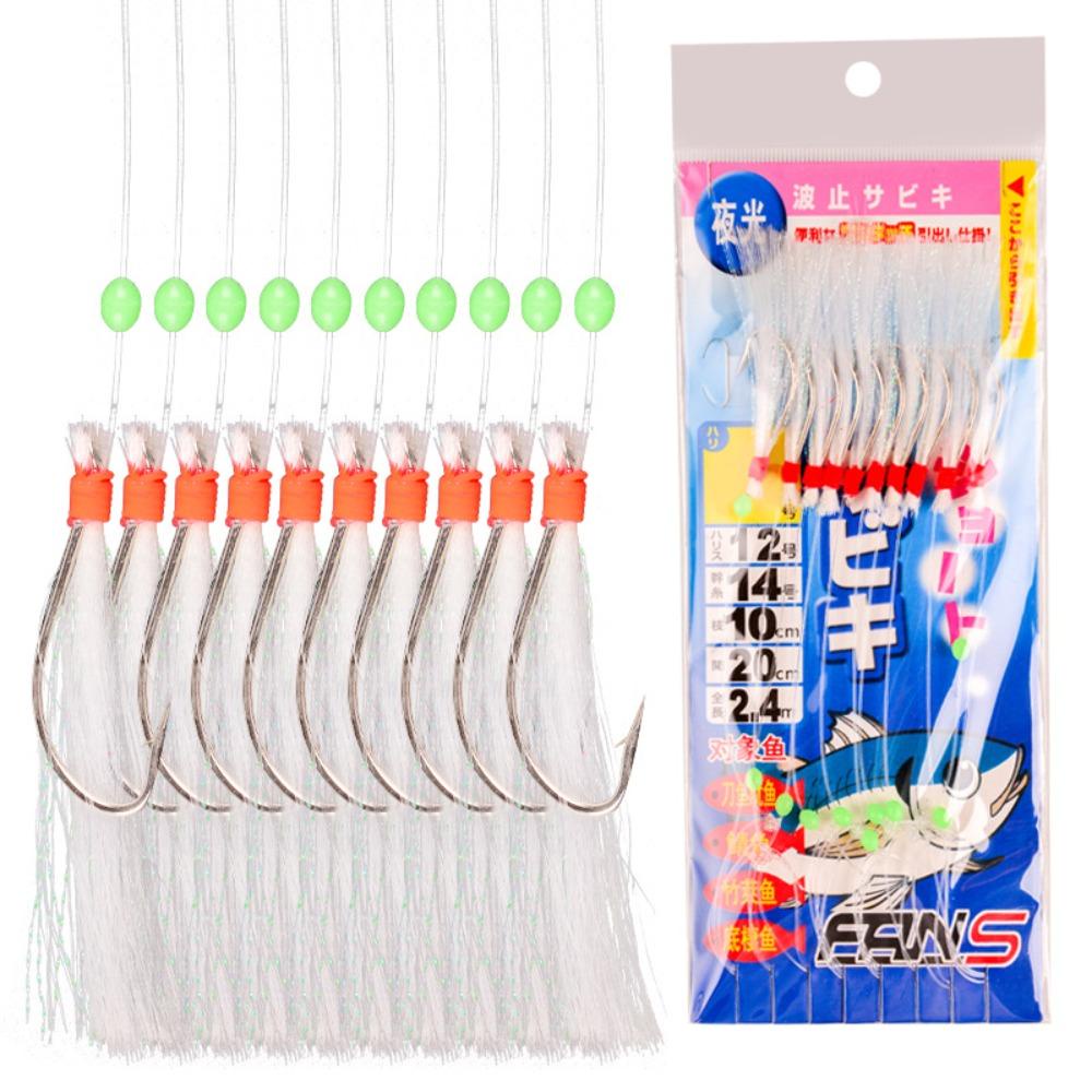 Bộ 10 Móc Câu Cá Chất Lượng Cao